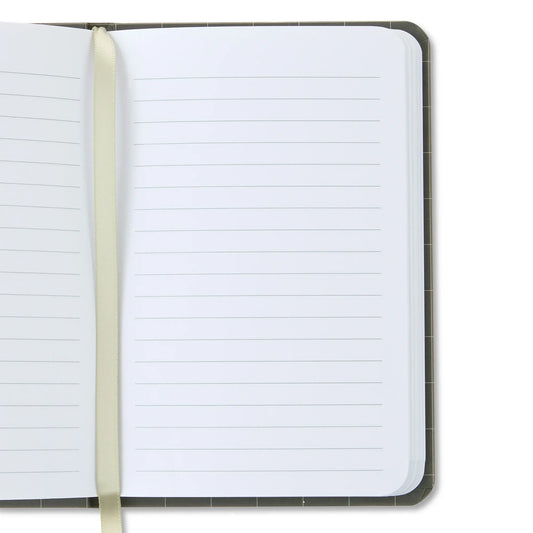 Office Pen+Gear Small Journal with Elastic Closure, Taupe, 3.75" x 5.75", 160 Ruled Pages