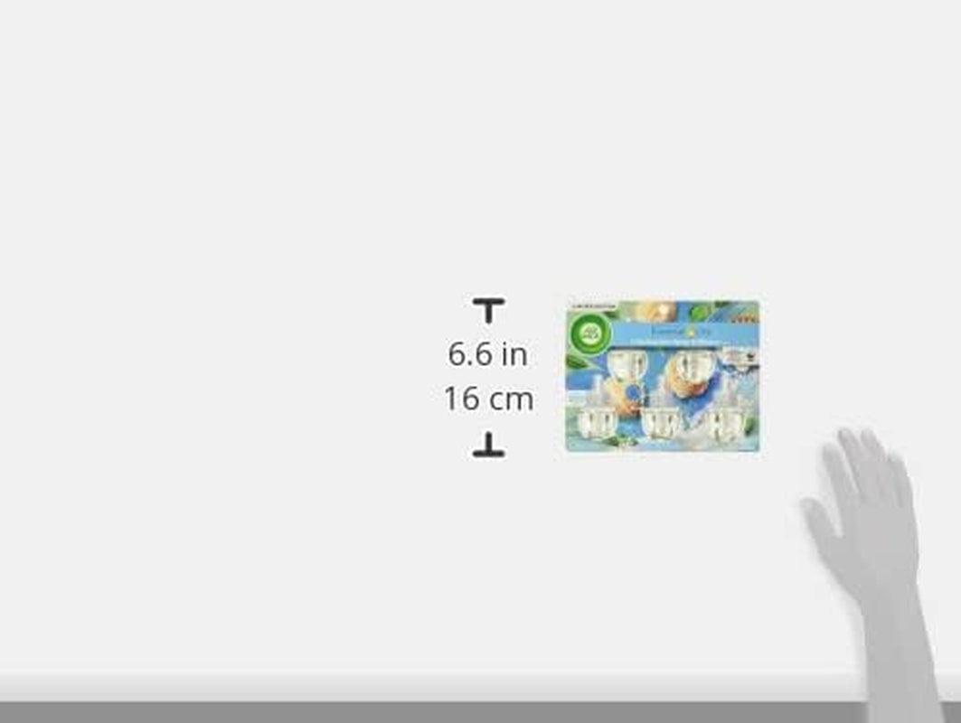 Plug in Scented Oil Refill, 5Ct, Calming Sea Spray & Breeze, Air Freshener, Essential Oils