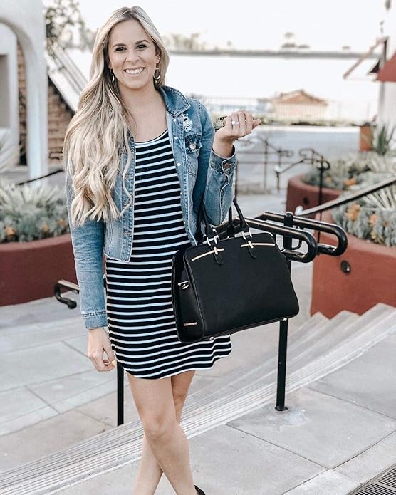 Women Handbag Wallet Tote Shoulder Hobo Bag Top Handle Satchel Purse Set 2pcs with 3 Compartments