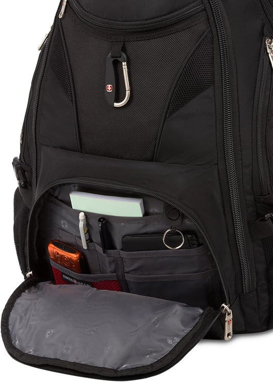 SwissGear 1900 Scansmart TSA 17 Laptop Backpack, Black, 19-Inch