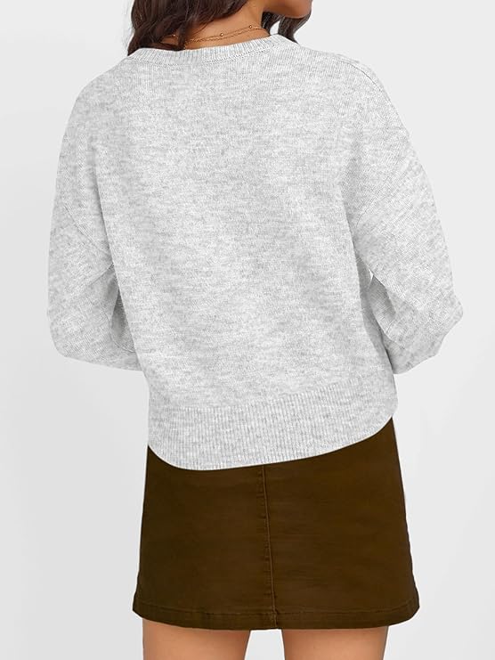 Trendy Queen Cropped Cardigan Sweaters for Women Lightweight Crop Knit