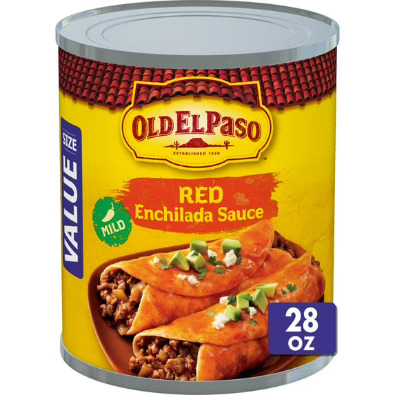 Old El Paso Mild Red Enchilada Sauce, Meal Prep, Value Size, 28 oz