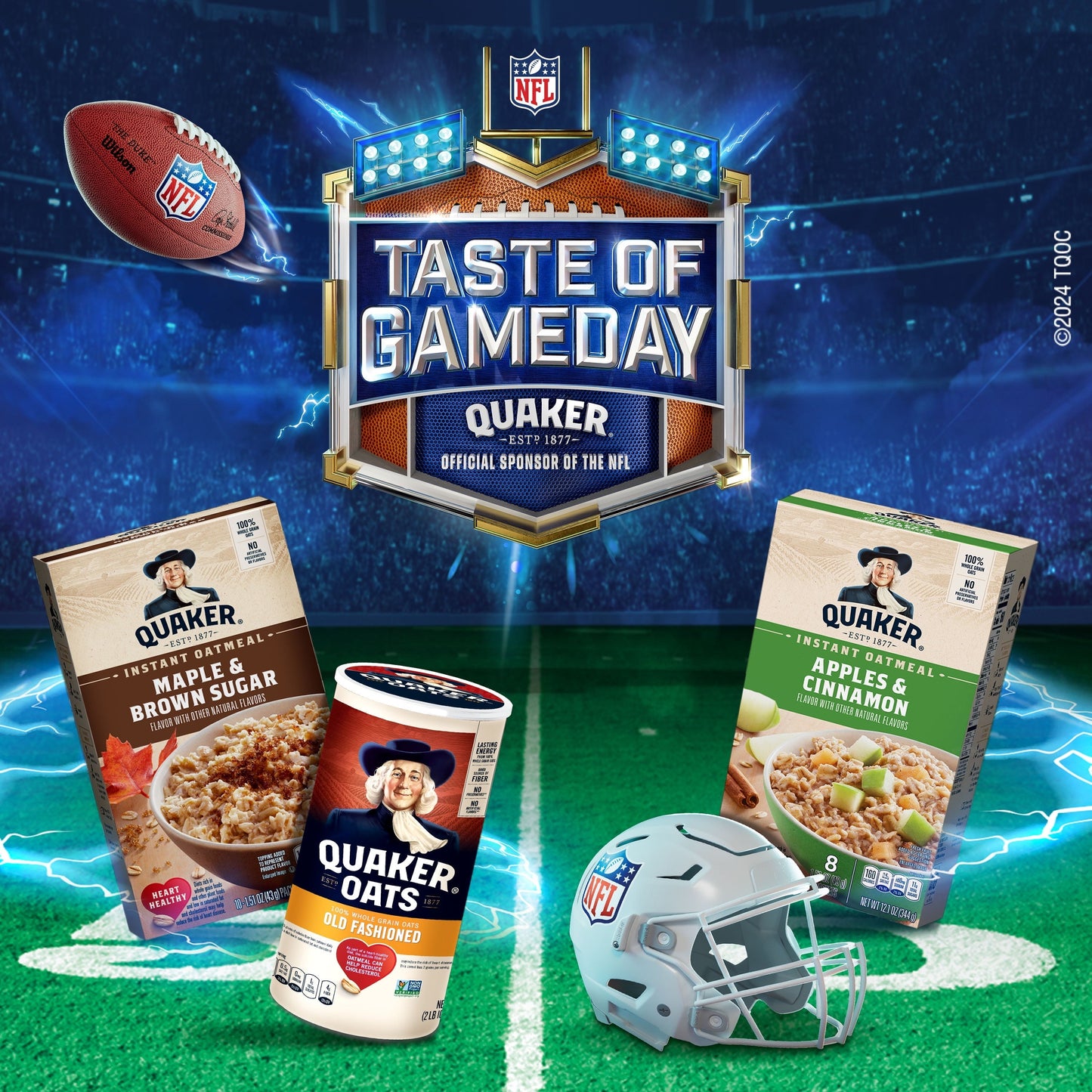 Instant Oatmeal, Fruit & Cream, 4 Flavor Variety Pack, 44 Packets