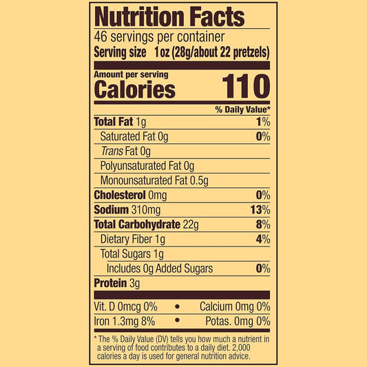 Pretzel Snaps, 46 Oz Canister