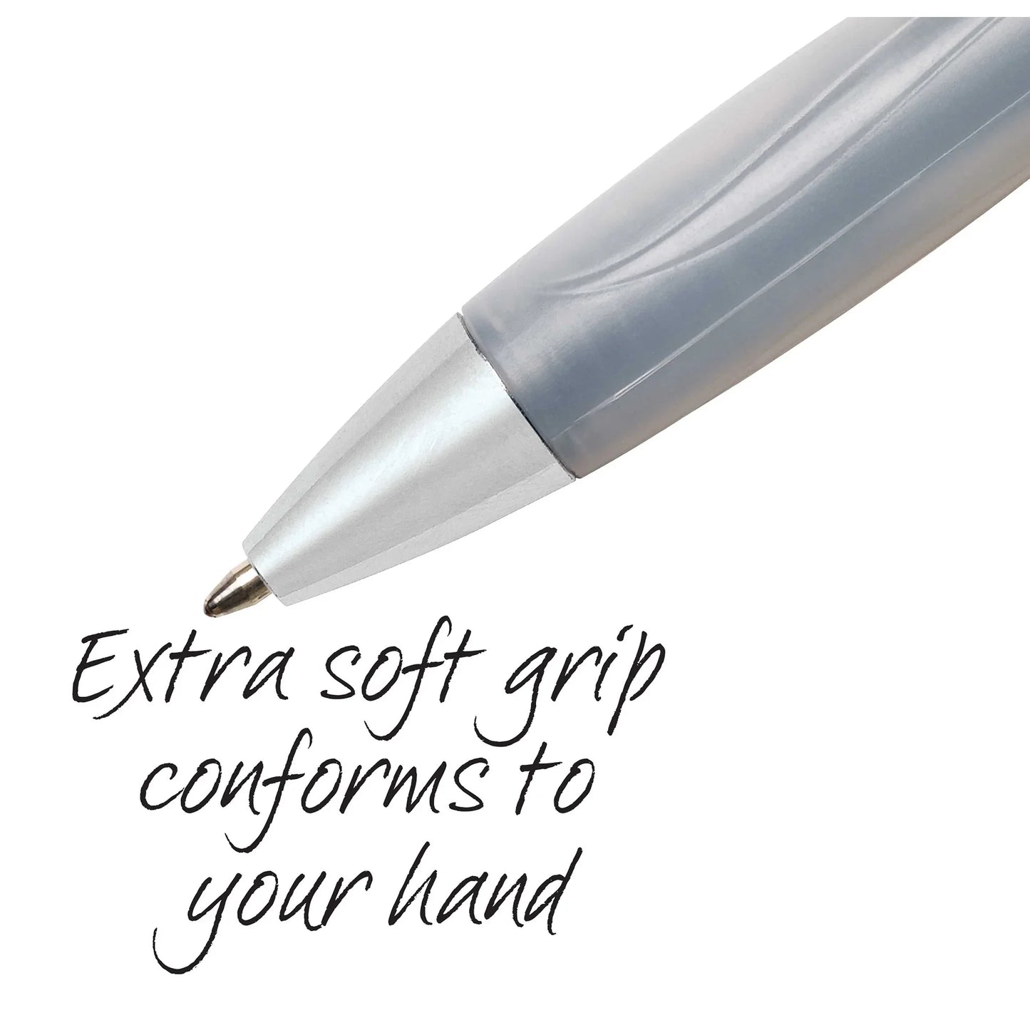 BIC Glide Comfort Retractable Ball Pen, Medium Point, 1.00 mm, Black Ink, 1 Count