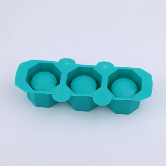 3 Holes Round Geometric Polygonal Concrete Silicone Flowerpot Mold Cactus Cement Pot DIY Clay Craft Bottle Mould Decoration