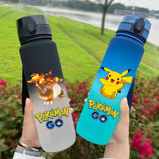 650ML Pokemon Pikachu Charizard Sports Water Bottle