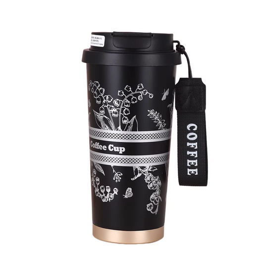 500ml Stainless Steel Thermal Coffee Cup Leak-Proof Thermos Bottle Tea Office Business Style Travel thermo mug
