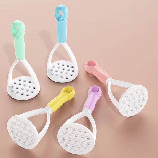 Potato Masher Peeler Potato Crusher Fruit Vegetable Tool Kitchen Gadget Plastic Material 5 Colors for Kitchen Cooking