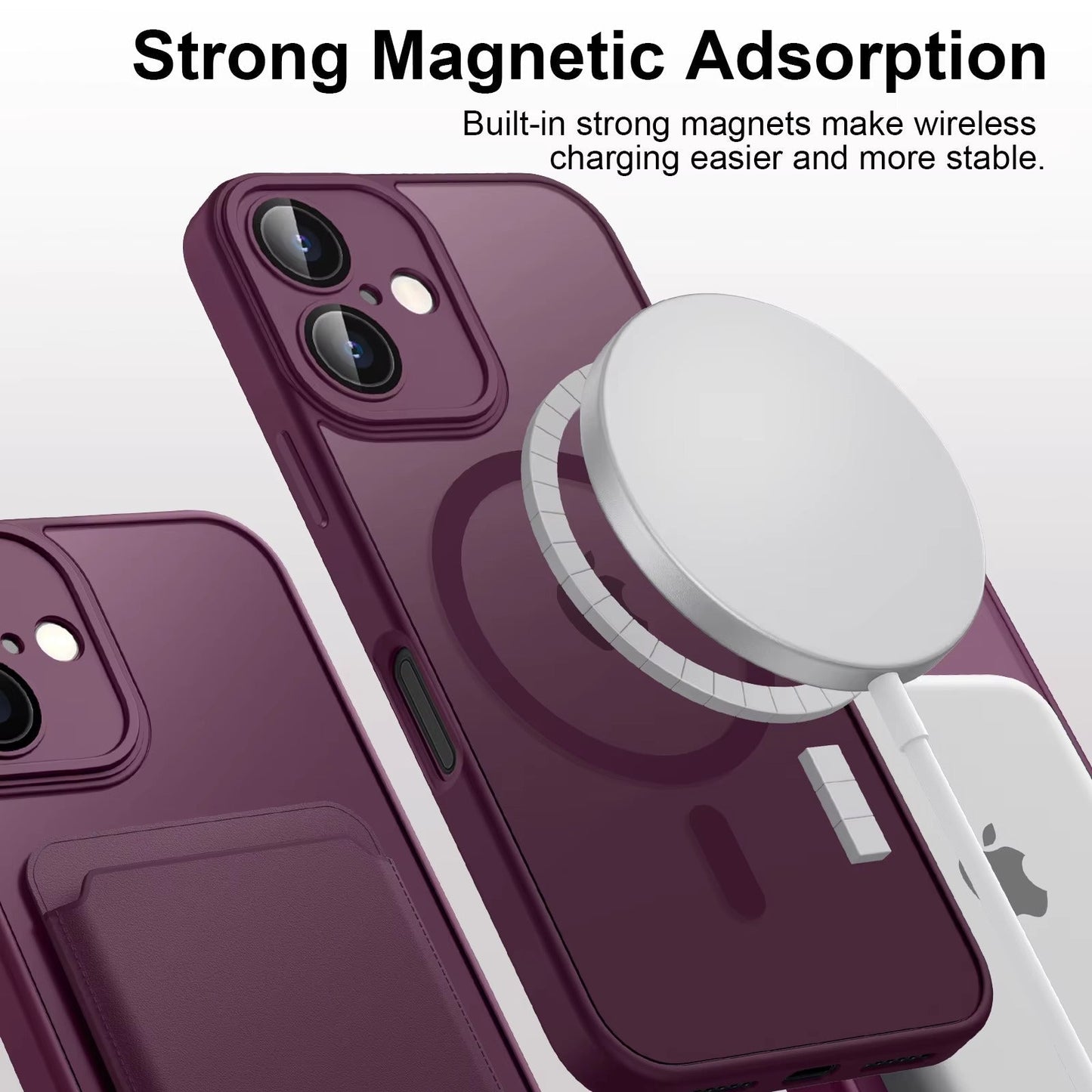 Magnetic Luxury Matte Translucent Armor Shockproof Case For iPhone 16 Magsafe Wireless Charge Cover For iPhone 16 Accessories