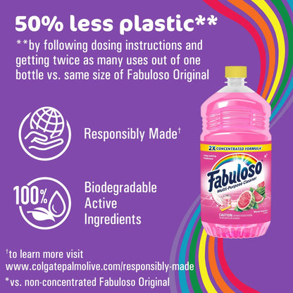 Fabuloso Multi Surface All Purpose Floor Cleaner, Watermelon Scent, 56 fl oz