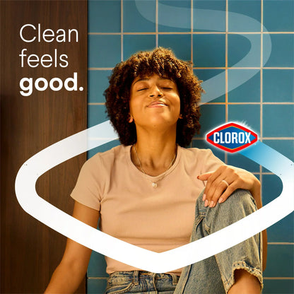Clorox Toilet Bowl Cleaner Clinging Bleach Gel, Crisp Lemon, 24 fl oz