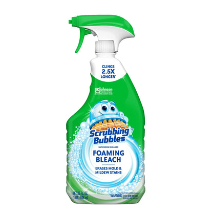 Scrubbing Bubbles Foaming Bleach Bathroom Cleaner, Trigger Bottle, Fresh Scent, 32 oz, 1 count