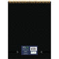 Office Mintgreen Spiral Top Writing Pad, 8"x 10.75", Professional Series - Black, 80 sheets