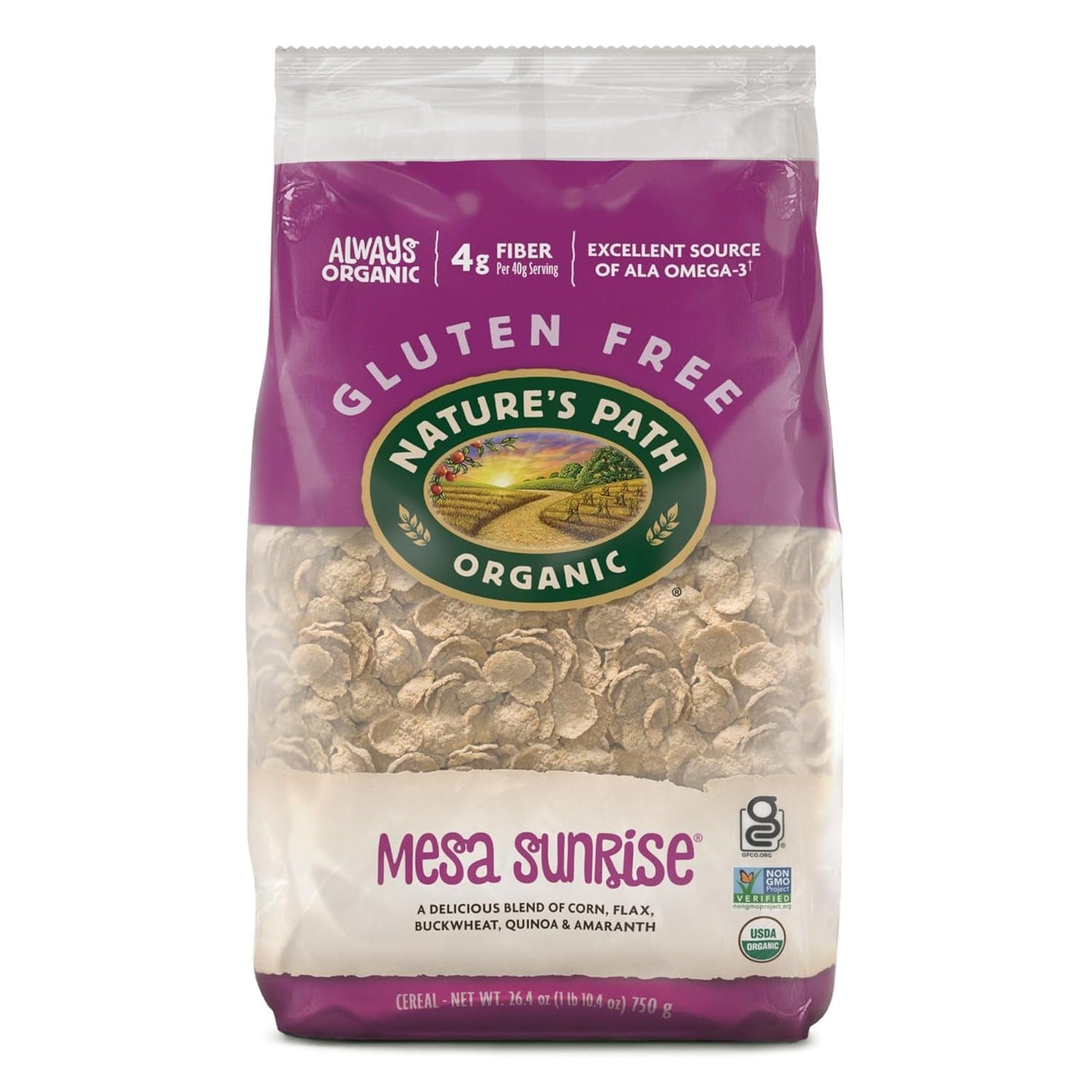 Organic Mesa Sunrise Cereal, 26.4 Oz (Pack of 1), Gluten Free, Earth Friendly Packaging