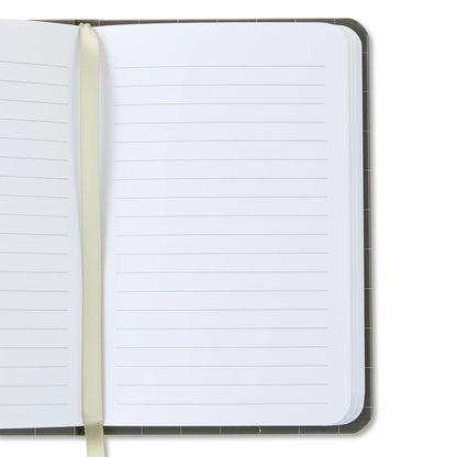 Office Pen+Gear Small Journal with Elastic Closure, Taupe, 3.75" x 5.75", 160 Ruled Pages