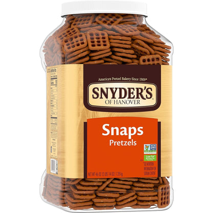 Pretzel Snaps, 46 Oz Canister