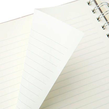 Office Mintgreen Spiral Bound Notepad, 7.4" x 9.75", Checked Tan, 105 Sheets