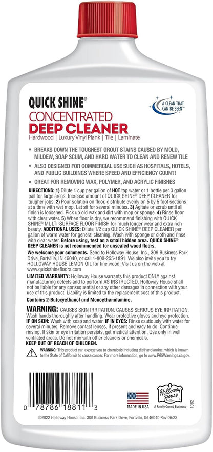 Multi Surface Deep Floor Cleaner and Remover 27Oz | Removes Wax Build-Up, Revitalizes Floors & Cleans Grout | Use on Hardwood, Laminate, LVT, Tile and Stone | Pro-Level Cleaning