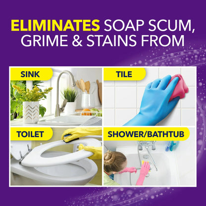 OxiClean Foam-Tastic Foaming Bathroom Cleaner, Removes Soap Scum, Grime & Stains, Fresh Scent, 19 oz