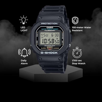 Casio G-Shock Shock Resistant DW5600UE-1V Men's Water Resistant Black Resin Sport Watch
