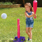 TotSports™ T-Ball Set - Purple and Pink