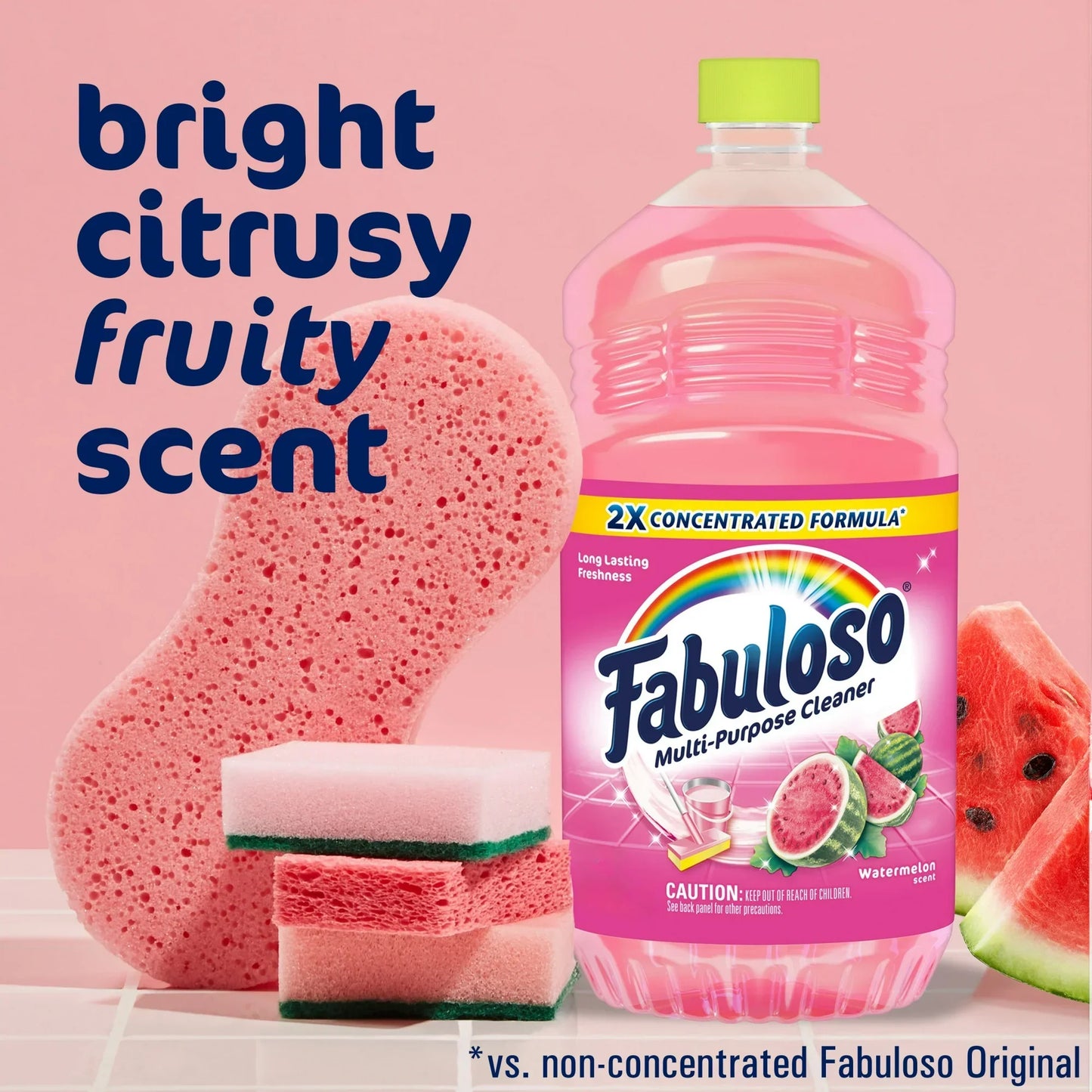 Fabuloso Multi Surface All Purpose Floor Cleaner, Watermelon Scent, 56 fl oz