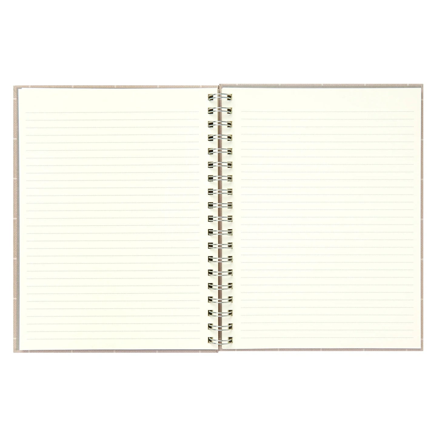 Office Mintgreen Spiral Bound Notepad, 7.4" x 9.75", Checked Tan, 105 Sheets