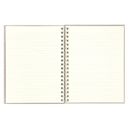 Office Mintgreen Spiral Bound Notepad, 7.4" x 9.75", Checked Tan, 105 Sheets