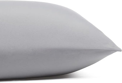 Amazon Basics Lightweight Super Soft, Wrinkle-Free Luxury Microfiber 4 Piece Bed Sheet Set with 14-Inch Deep Pockets, Full, Dark Gray, Solid