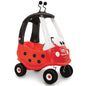 Cozy Coupe - Ladybug Ride with Parent Handle & Removable Floorboard