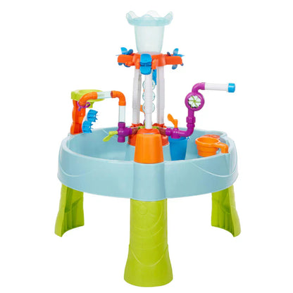 Flowin' Fun Water Table – Interactive Water Playset with Pipes, Fittings & Faucets