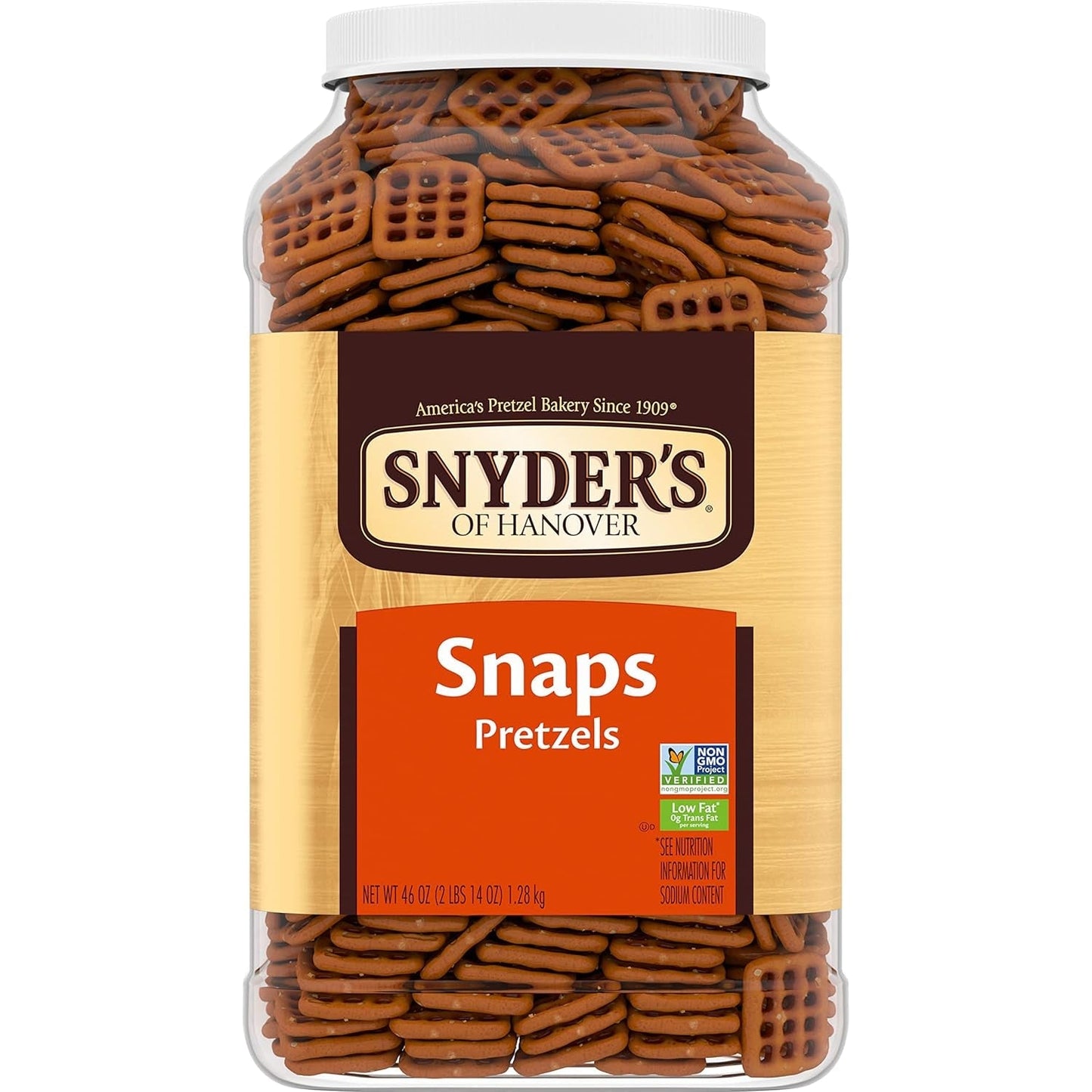Pretzel Snaps, 46 Oz Canister