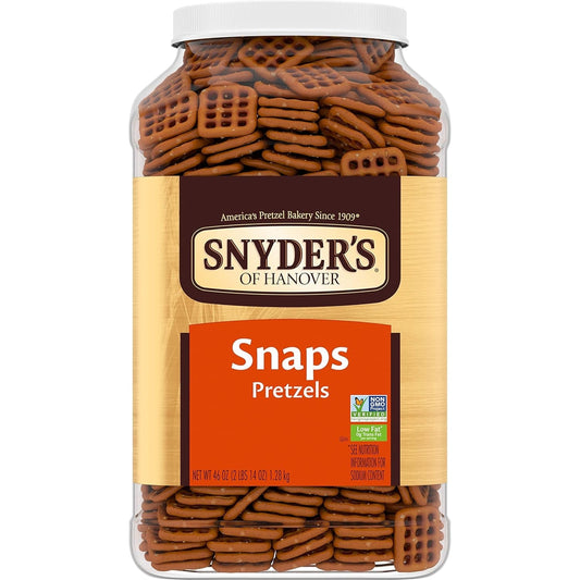 Pretzel Snaps, 46 Oz Canister