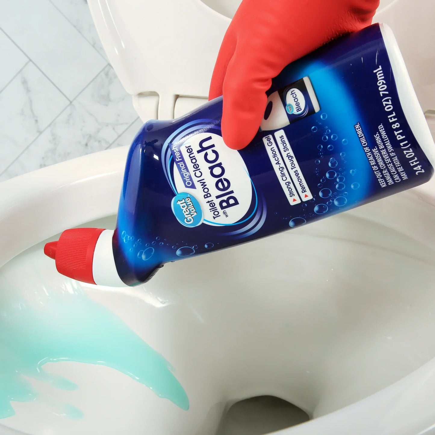 Great Value Toilet Bowl Cleaners, Fresh scent, 24 Fluid Ounce, 2 Count