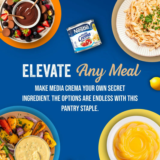 Nestle Media Crema Neutral Flavor Heavy Table Dairy Cream, 7.6 fl oz Can