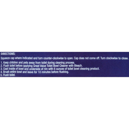 Great Value Toilet Bowl Cleaners, Fresh scent, 24 Fluid Ounce, 2 Count