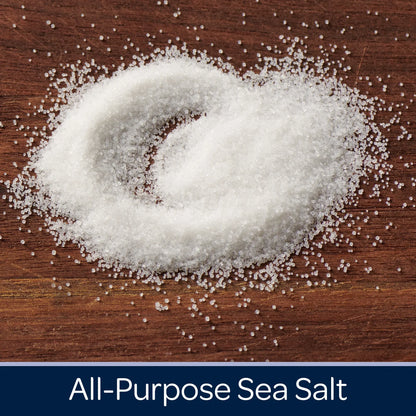 Morton® Sea Salt, Natural All-Purpose, 26 oz Round Can