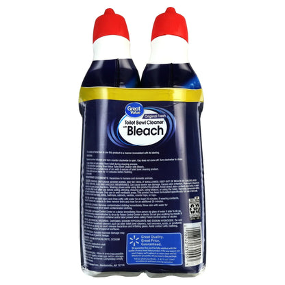 Great Value Toilet Bowl Cleaners, Fresh scent, 24 Fluid Ounce, 2 Count