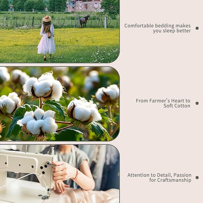 Bedlifes 1000 Thread Count 100% Egyptian Cotton Queen Size Sheets Set - Sateen Soft Silky Breathable Luxury Cooling 4 Pieces (White)