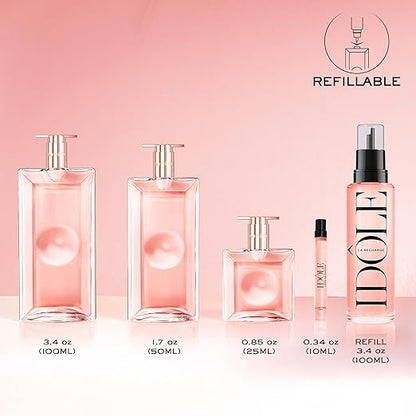 Lancôme Idôle Eau de Parfum - Long Lasting Fragrance with Notes of Bergamont, Jasmine & Vanilla - Fresh & Floral Women's Perfume