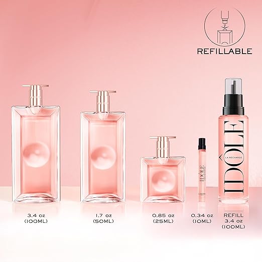 Lancôme Idôle Eau de Parfum - Long Lasting Fragrance with Notes of Bergamont, Jasmine & Vanilla - Fresh & Floral Women's Perfume