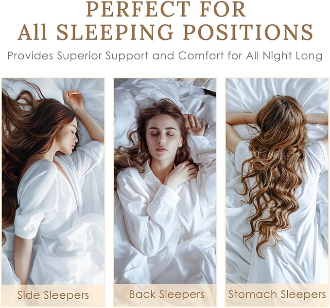 HUXMEYSON Pillows Standard Size Set of 4, Bed Pillows Set of 4