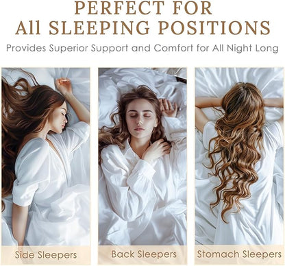 HUXMEYSON Pillows Standard Size Set of 4, Bed Pillows Set of 4