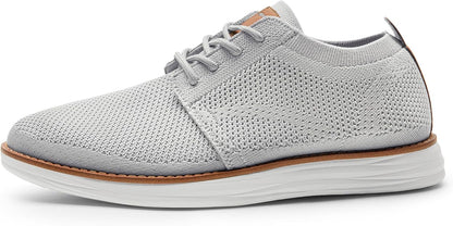 Bruno Marc Men's KnitFlex Breeze Mesh Sneakers Oxfords Lace-Up Lightweight Casual Walking Shoes