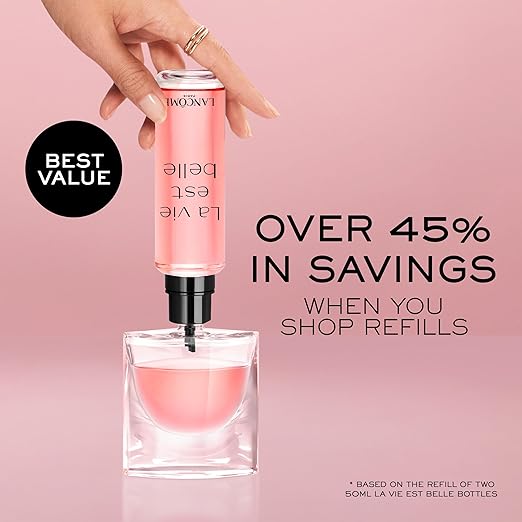 Lancôme La Vie Est Belle Eau de Parfum - Long Lasting Fragrance with Notes of Iris, Earthy Patchouli, Warm Vanilla & Spun Sugar - Floral & Sweet Women's Perfume
