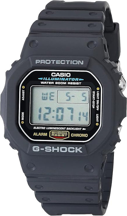 Casio G-Shock Shock Resistant DW5600UE-1V Men's Water Resistant Black Resin Sport Watch