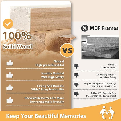 Egofine 5x7 Picture Frames Set of 4, Made of Solid Wood Covered by Plexiglass 3.5x5 and 4x6 with Mat or 5x7 without Mat, for Table Top Display and Wall Mounting Photo Frame Black