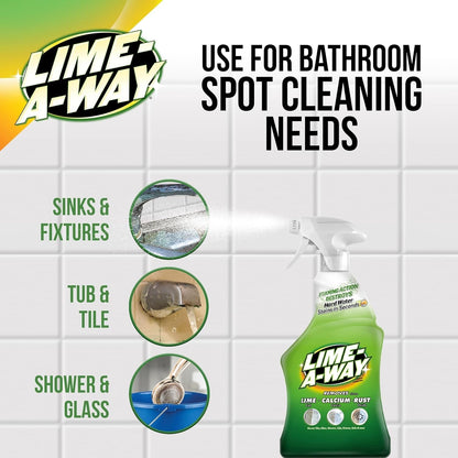 Bathroom Cleaner, 32 Fl Oz Bottle, Removes Lime Calcium Rust