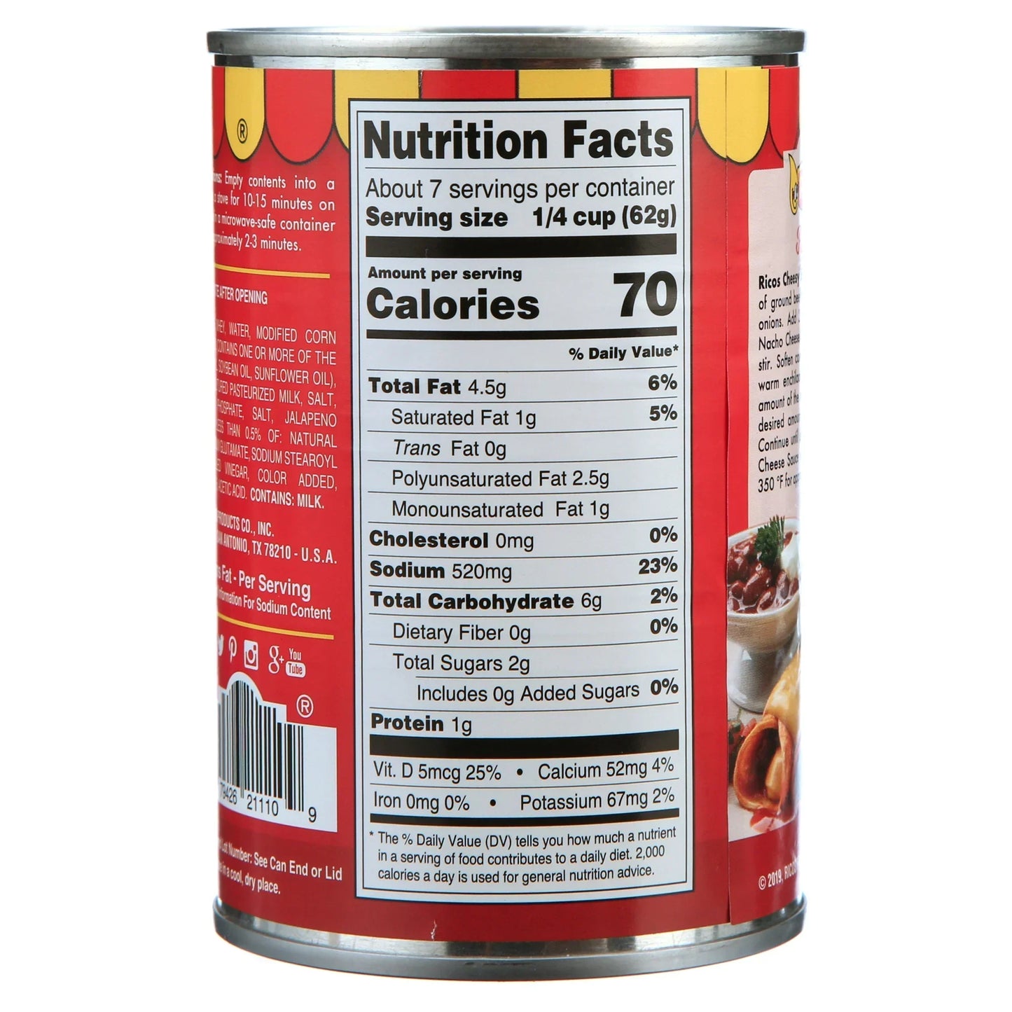 Ricos® Gourmet Nacho Cheddar Cheese Sauce, 15 oz, Shelf-Stable